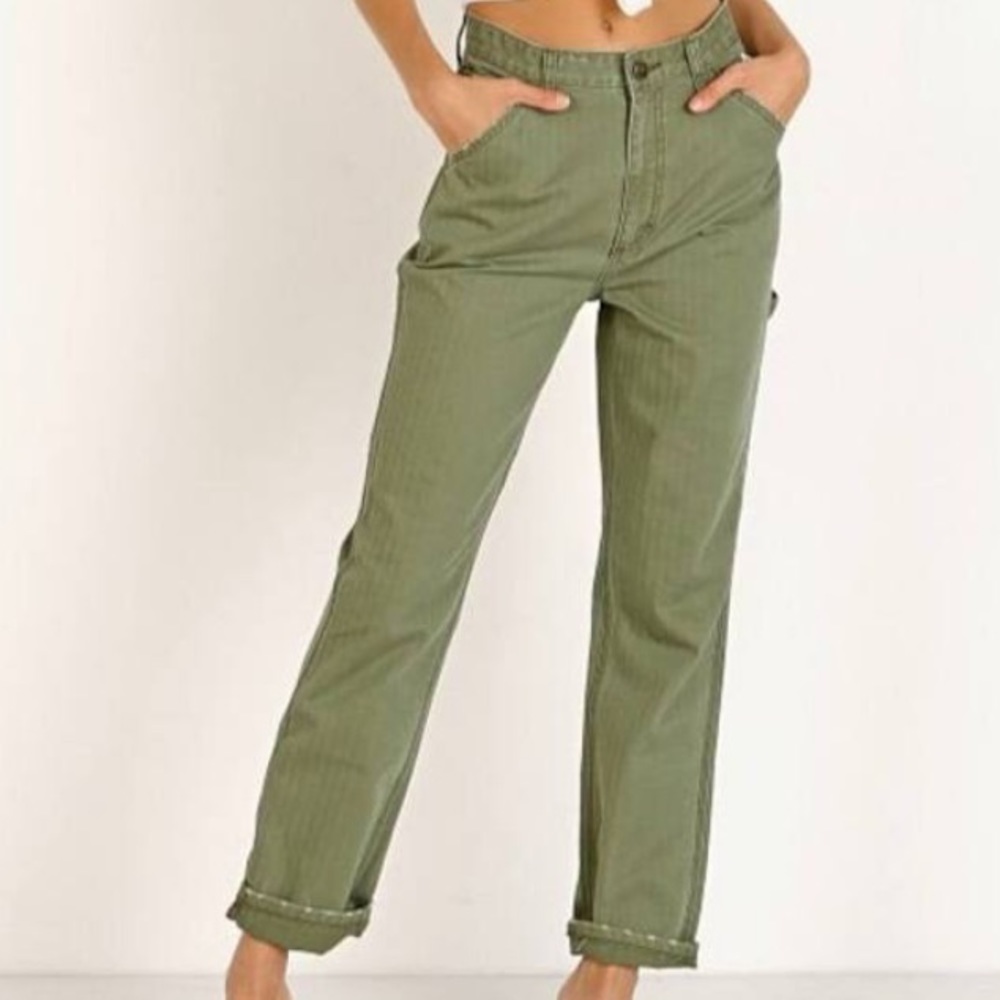 Lee green high rise  jeans